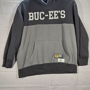 Buc-ee's Two-Tone Gray Kids' Hoodie Sweatshirt